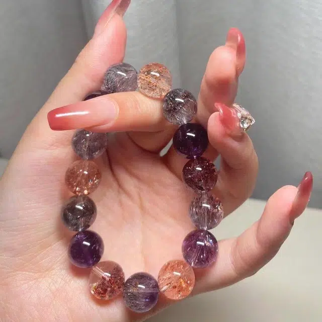 翡宇 【招财小霸王】带证书超七消磁晶 骨干招财暴富黑加仑轻奢美拉德 转运桃花守护上岸#好运 水晶 手串 男女同款情侣款