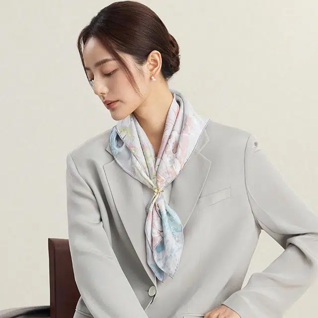 上海故事 牡丹疏影 礼盒装 桑蚕丝 丝巾 女款