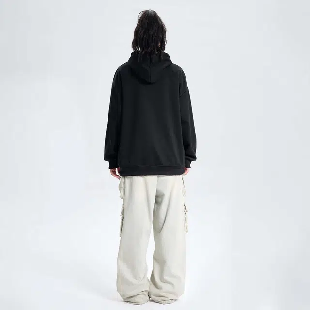 依文 美式高街复古字母卫衣 男女同款