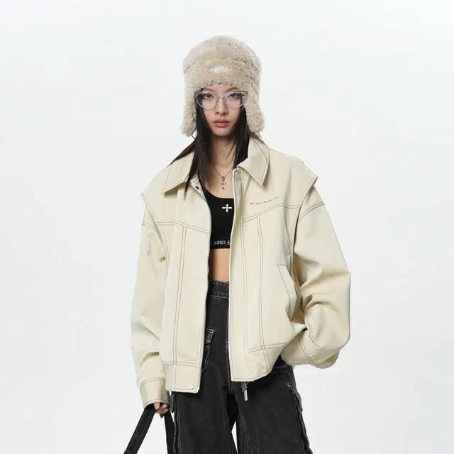 BJHG Cleanfit PU Flight Jacket