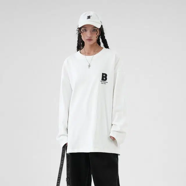 BJHG Basic Embroidered Long Sleeve Tee