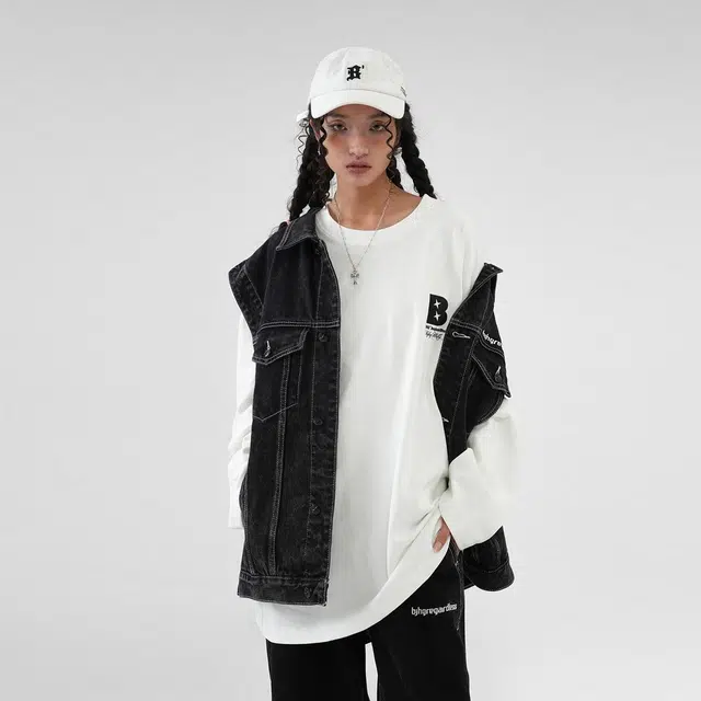 BJHG Basic Embroidered Long Sleeve Tee