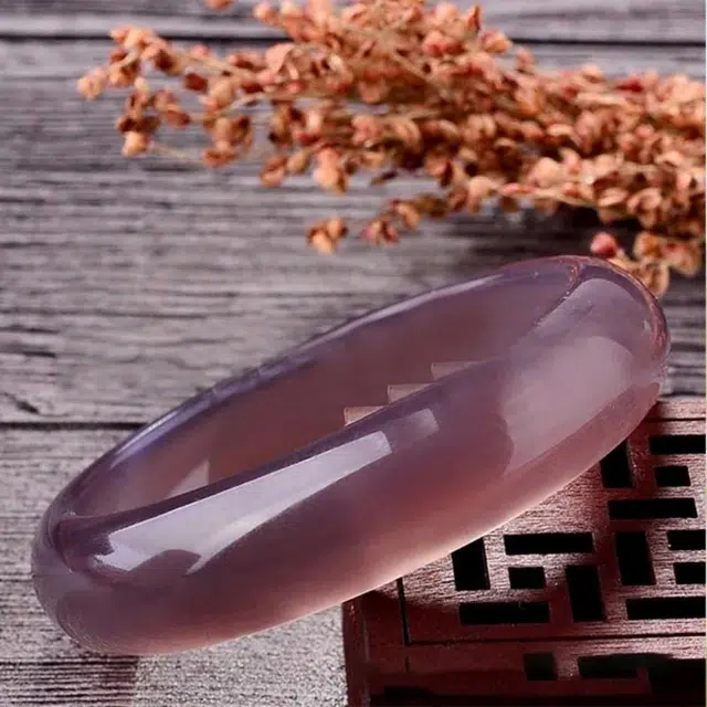 兰慕茵诺 素圈显白葡萄冻 新中式国潮韵味美人镯 一步一响古风精致素雅气质#好运 玉髓 玉石手镯 女款