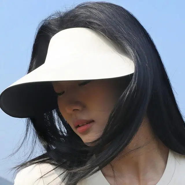 钓鱼熊 防紫外线可折叠空顶帽 锦纶 防晒帽 男女同款情侣款