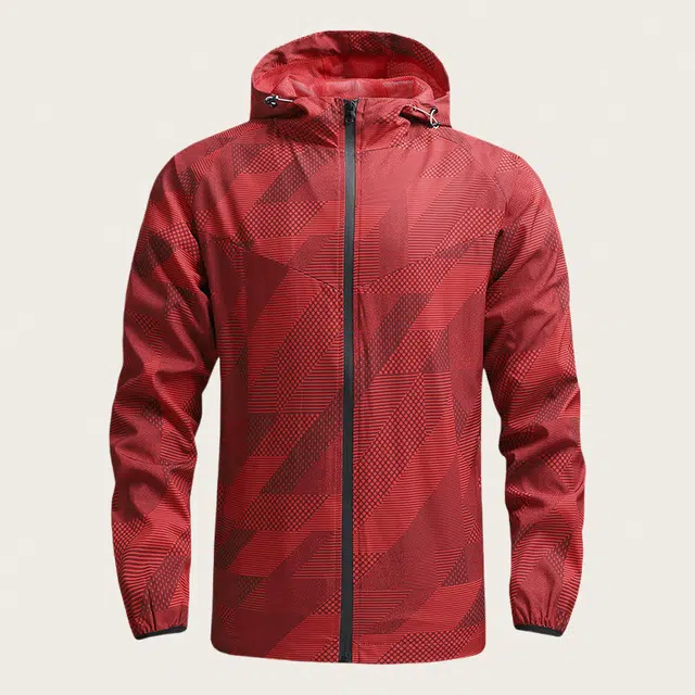 雅鹿  薄款休闲时尚运动轻盈  防风速干冲锋衣 男款