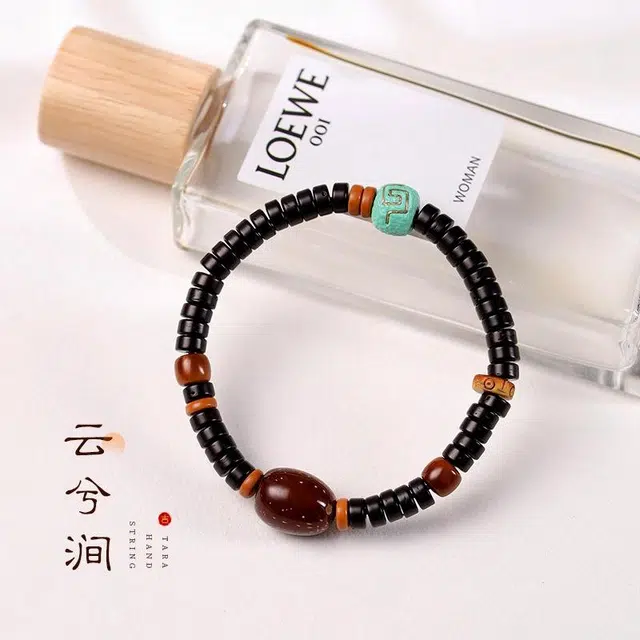 岁月静好 民族风简约禅意时尚高级感 精品工艺直切药片珠小众设计藏式复古典雅 水逆退散#好运 椰蒂 菩提类手串 男女同款情侣款