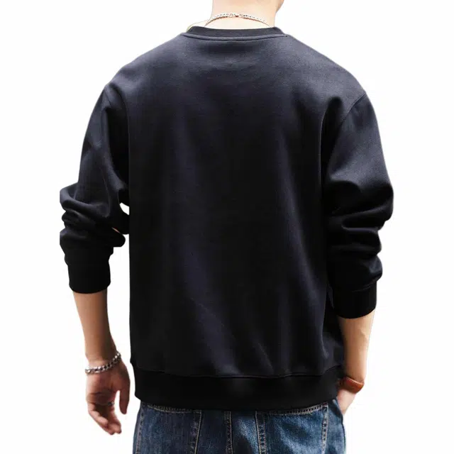 格蓝鹿 宽松潮牌简约运动长袖卫衣 男款