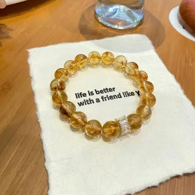 【赠消磁石】 雅谷 财源滚滚八方聚财暴富 招财小霸王 新中式国潮小众百搭高级转运珠 水晶 手串 男女同款情侣款