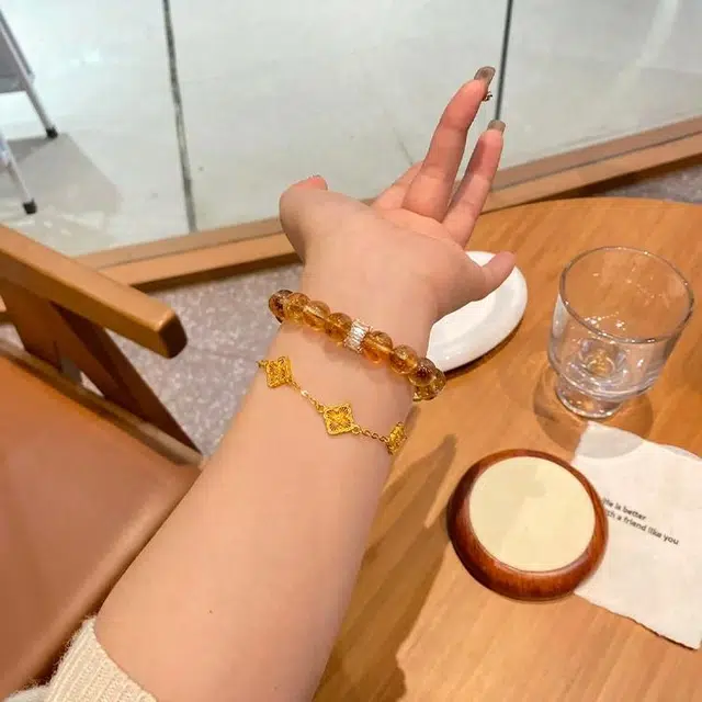 【赠消磁石】 雅谷 财源滚滚八方聚财暴富 招财小霸王 新中式国潮小众百搭高级转运珠 水晶 手串 男女同款情侣款