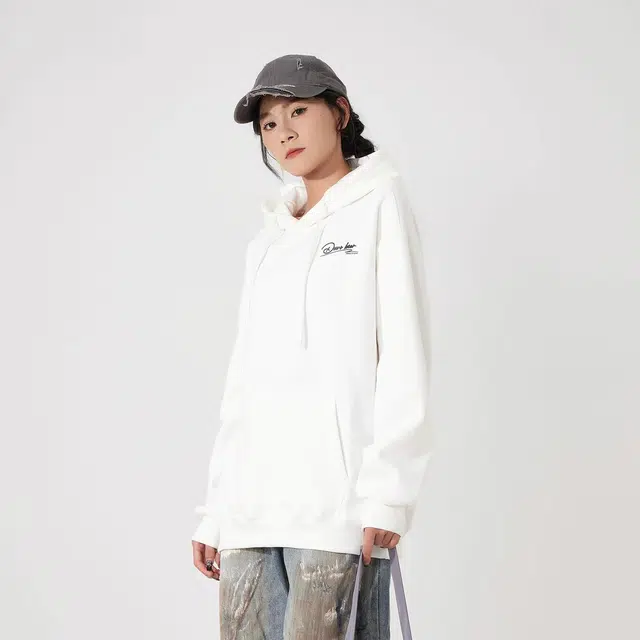 萌芽熊 字母连帽透气百搭宽松卫衣 男女同款