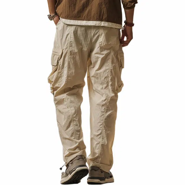 格蓝鹿 美式潮牌高街宽松速干工装裤 男款