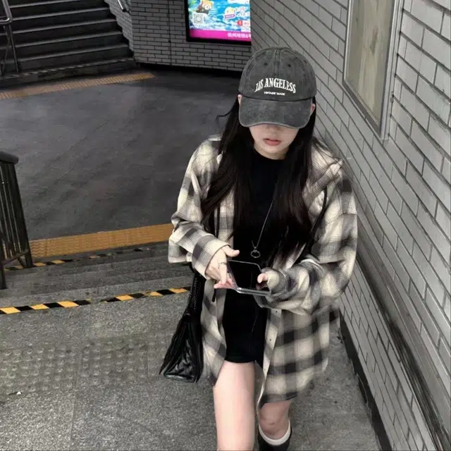 【洛杉矶Los Angeless美式】 攸委 水洗做旧刺绣软顶户外 潮牌春夏季大头围显脸小复古灰黑色防晒 棉 鸭舌帽 男女同款情侣款