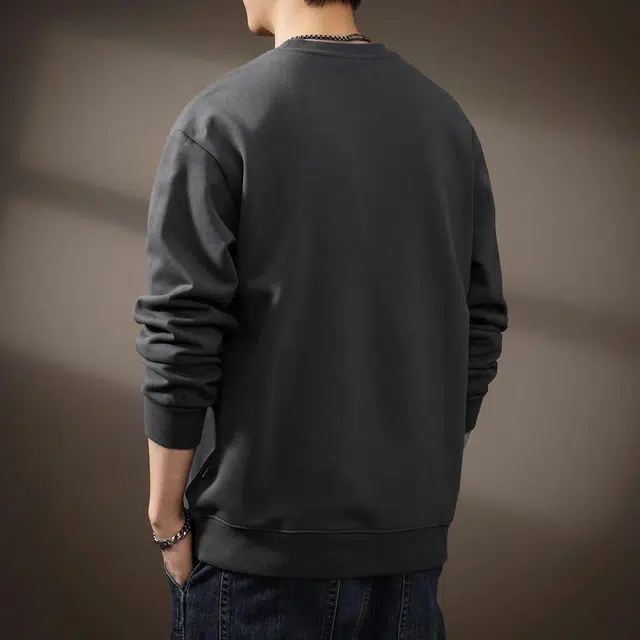 贵色 高端美式拼接宽松卫衣 男款