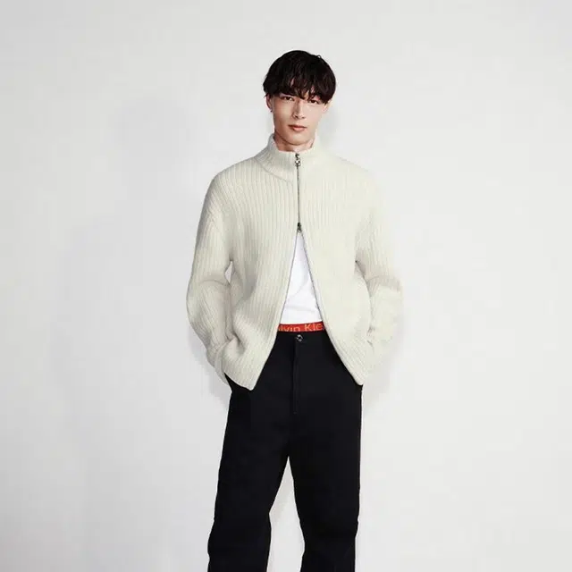 Calvin Klein Wool Blend Knit Cardigan