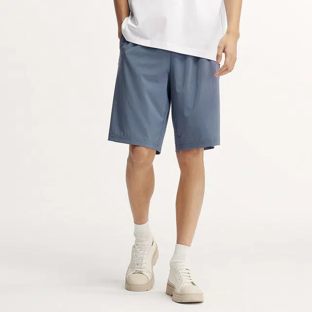 森马 舒服吸湿速干易打理宽松五分松紧腰休闲短裤 男款