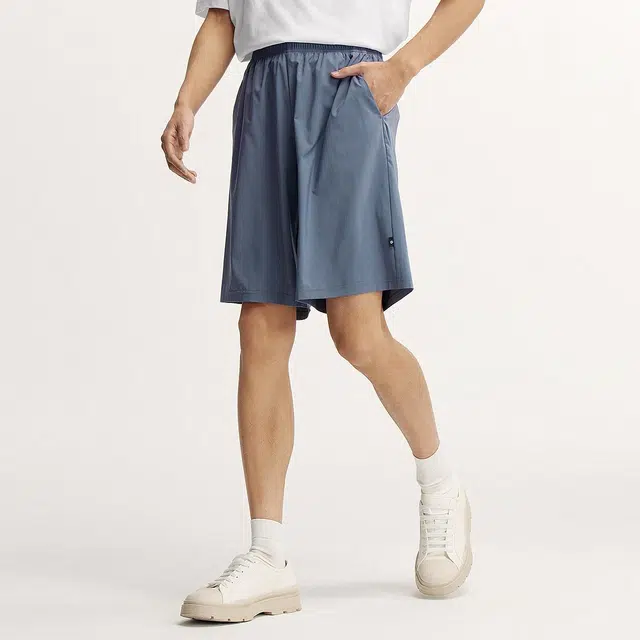 森马 舒服吸湿速干易打理宽松五分松紧腰休闲短裤 男款