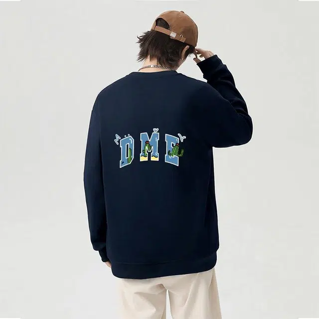 【dme】 简约美观大气美式重磅宽松百搭嘻哈风卫衣 男女同款