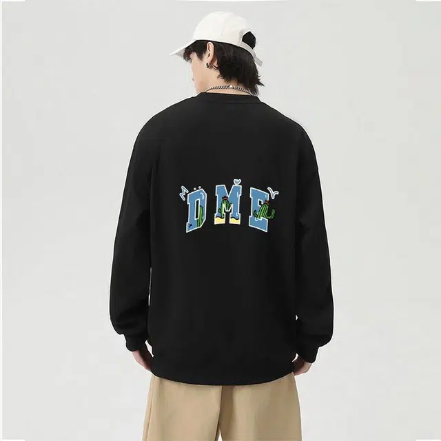 【dme】 简约美观大气美式重磅宽松百搭嘻哈风卫衣 男女同款