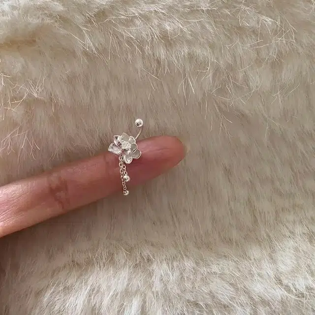 韵系 耳畔之莲长款流苏 铜镀金 耳环 女款