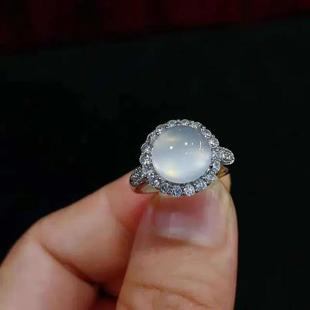 识恩 简约精致轻奢复古国风气质优雅小众清冷高级感白月光女神#好运 玉髓 戒指 女款