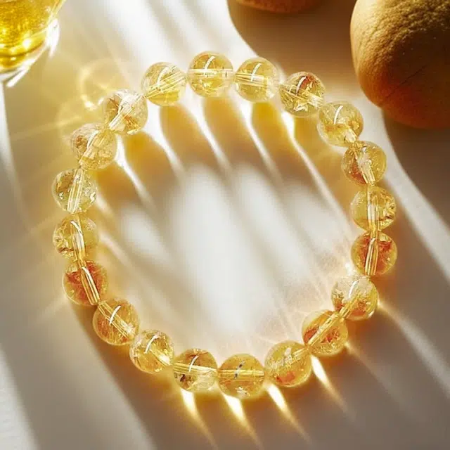彗时 招财小霸王 黄水晶 手串 男女同款情侣款