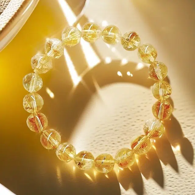 彗时 招财小霸王 黄水晶 手串 男女同款情侣款