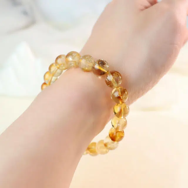 青璟 金发黄幽灵转运 水晶 手串 女款