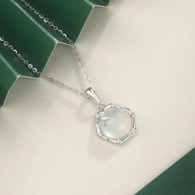 【典雅高贵】 帝苏行 玉华冰心 新中式国潮 吉祥如意平安顺遂 好运 简约小众设计 玉髓 项链 女款