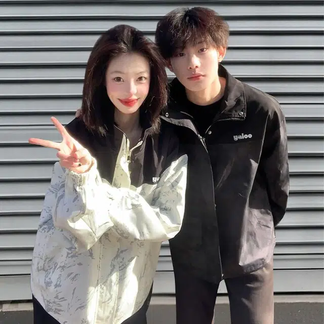 雅鹿 美式山系户外高街潮流雪山纹扎染时尚简约基础款字母印花拼接工装通勤飞行员撞色宽松落肩防风保暖舒适休闲百搭夹克 男女同款