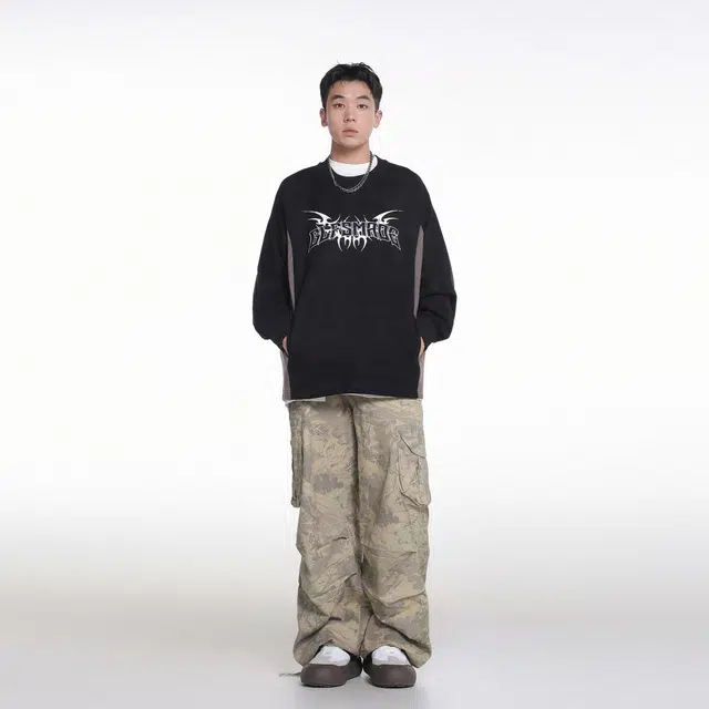 木林森 美式高街复古拼接拼色刺绣字母设计口袋麂皮绒高品质百搭通勤宽松休闲落肩袖圆领卫衣 男女同款