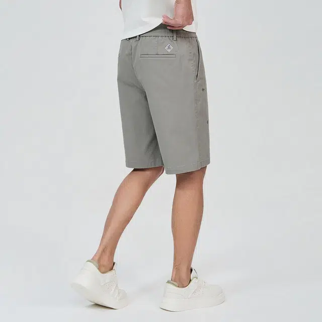 与狼共舞 名牌宽松痞帅修身轻奢显瘦满印绣花跑步商务休闲短裤 男女同款