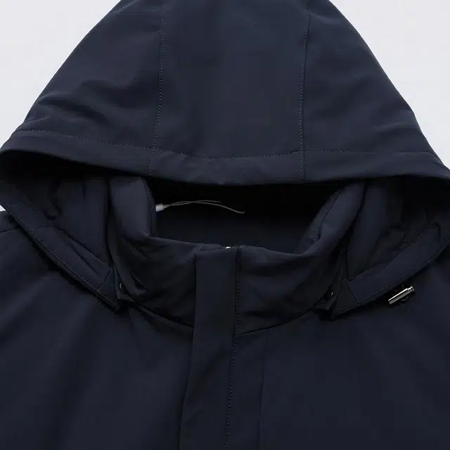 迪柯尼 纯色拉链连帽羽绒服 男款