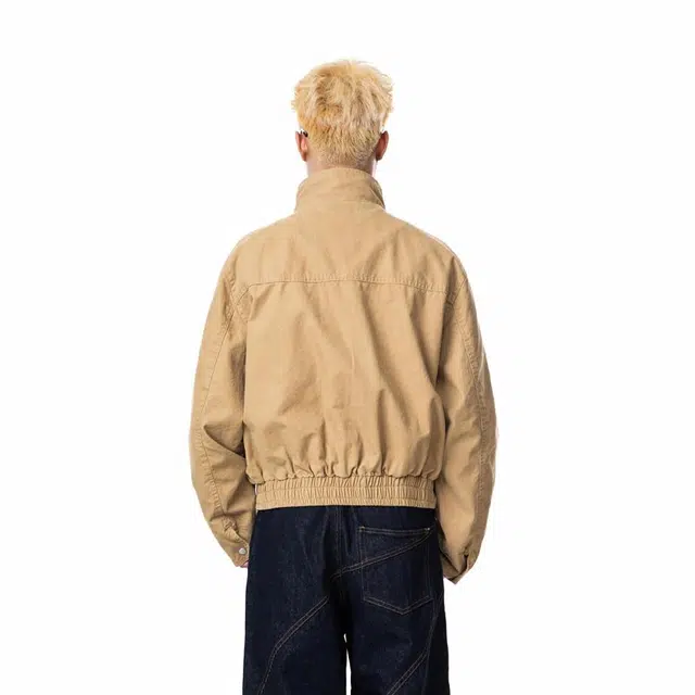 MADE EXTREME Vintage Fleece Cotton Jacket Khaki