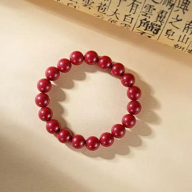 【“朱”事 顺意】 雅谷 诸事顺利 本命年护身 紫金砂红色转运珠  新中式古典高级显白气质水逆退散上岸佛珠 朱砂 手串 男女同款情侣款