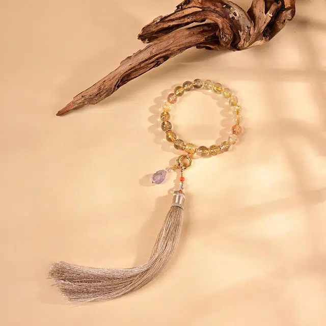 宫和御守 招财金发晶 手持 国风 故宫文创首饰 水晶 手串 男女同款情侣款