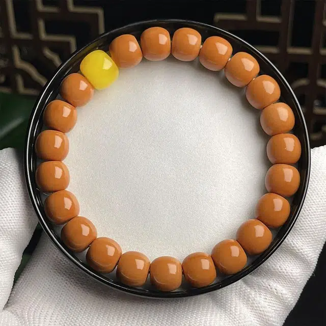 【时来运转】 希笛拉 招财纳福转运 新中式国潮老型桶珠文玩盘玩绕指柔佛珠串珠平安喜乐#好运 猴头核桃 手串 男女同款情侣款