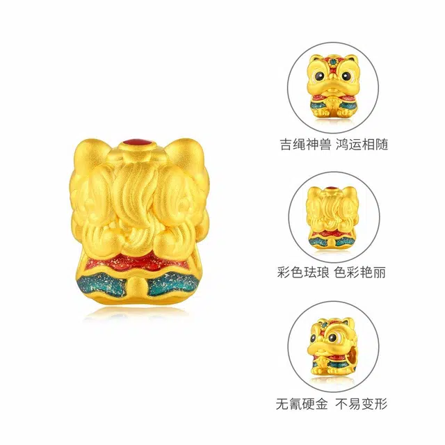 【集福记】 六桂福珠宝 神兽护运 万事胜意 国潮新中式灵兽赐福 时来运转 #好运 足金 一口价 黄金串珠 男女同款情侣款