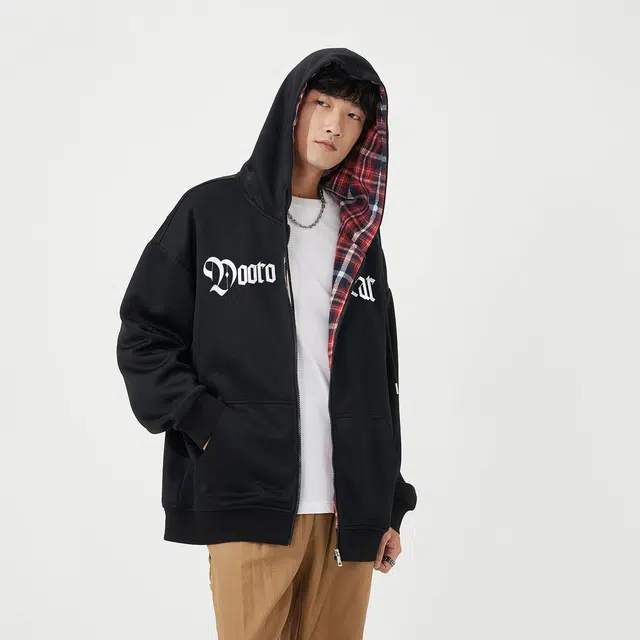 萌芽熊 字母宽松运动休闲时尚百搭圆领套头长袖卫衣 男女同款