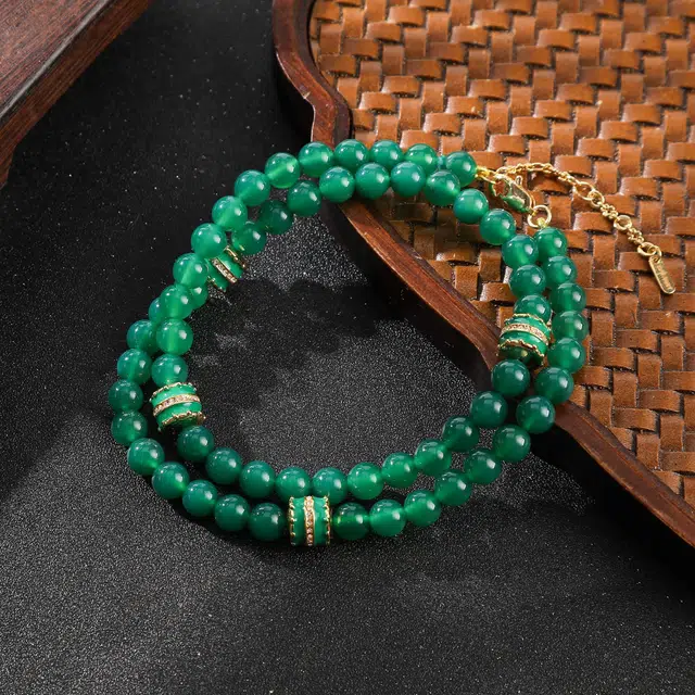 檀纳 平安转运 气质千金吉祥福运满满锁骨链 高级感设计款百搭 玉髓 项链 男女同款情侣款