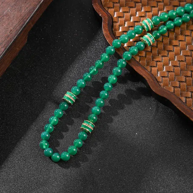 檀纳 平安转运 气质千金吉祥福运满满锁骨链 高级感设计款百搭 玉髓 项链 男女同款情侣款