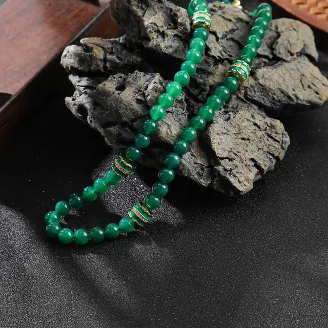 檀纳 平安转运 气质千金吉祥福运满满锁骨链 高级感设计款百搭 玉髓 项链 男女同款情侣款