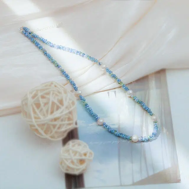 品彩 多巴胺串珠链 年轻气质甜美 少女感 精致轻奢时尚 淡水珍珠 项链 女款