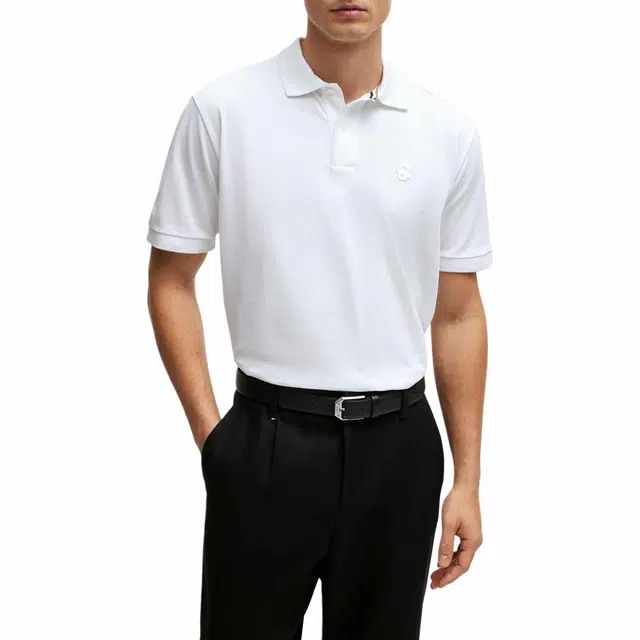 HUGO BOSS Mercerised-Cotton Polo Shirt PoloPolo