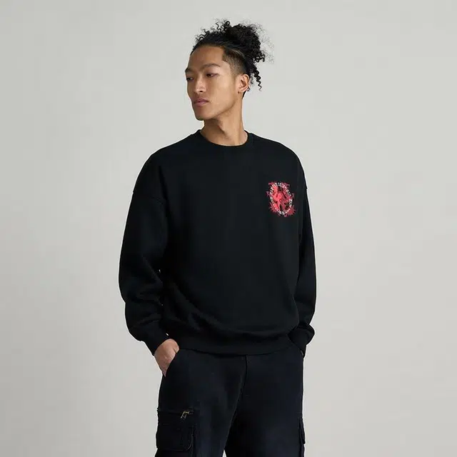 华人青年 太极龙休闲圆领套头宽松卫衣 男女同款