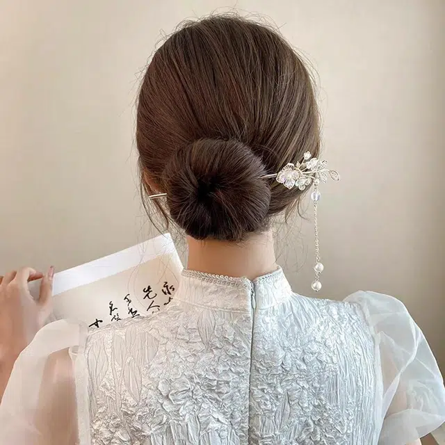 贯古今 铃兰花古风步摇高级感古典 汉服簪子 合金 发簪 女款