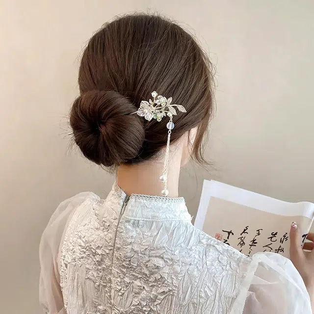 贯古今 铃兰花古风步摇高级感古典 汉服簪子 合金 发簪 女款