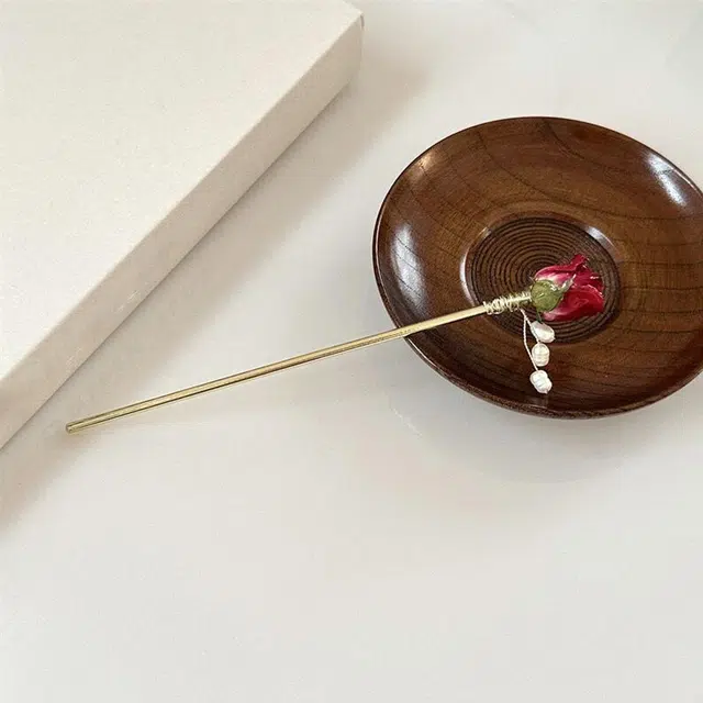 贯古今 新中式高级感玫瑰花 合金 发簪 女款