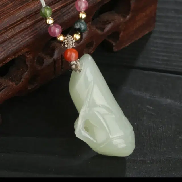 【天然纯净】 帝苏行 玉竹节节高 新中式国潮 吉祥如意平安顺遂 简约小众设计 吊坠 白玉 女款