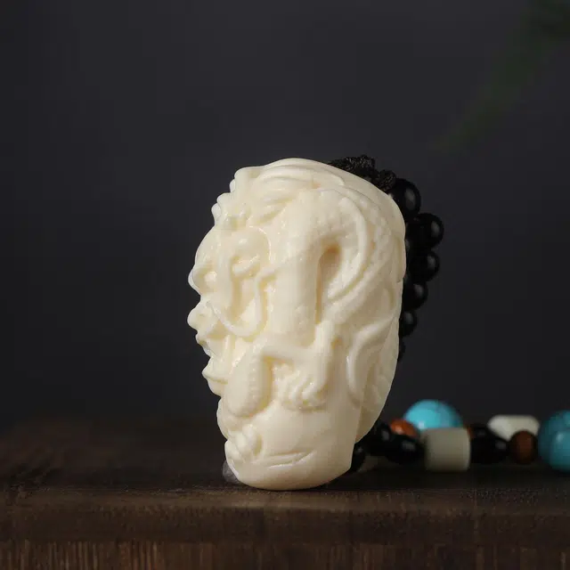 顺丰包邮 絮物 国潮新中式轻奢高级感文玩盘玩十二生肖龙招财纳福装饰品工艺品精工雕刻#好运再造 象牙果 手把件 男女同款情侣款