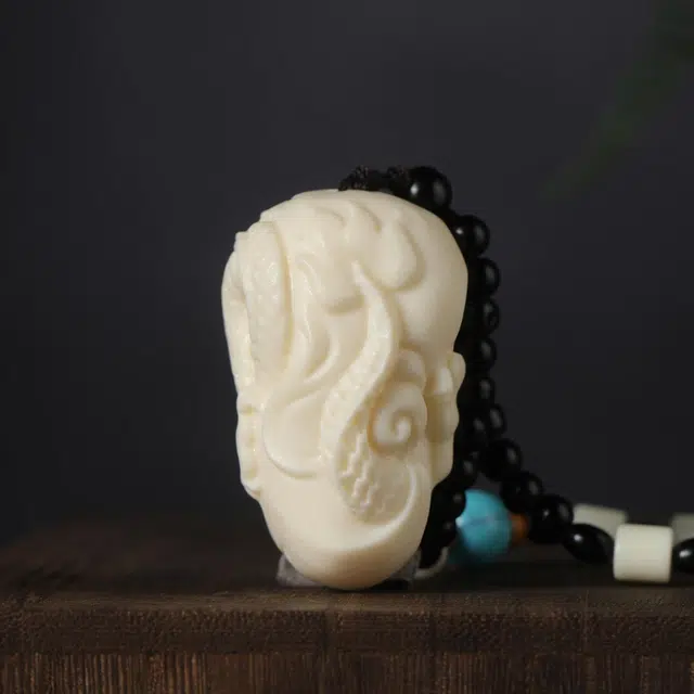顺丰包邮 絮物 国潮新中式轻奢高级感文玩盘玩十二生肖龙招财纳福装饰品工艺品精工雕刻#好运再造 象牙果 手把件 男女同款情侣款